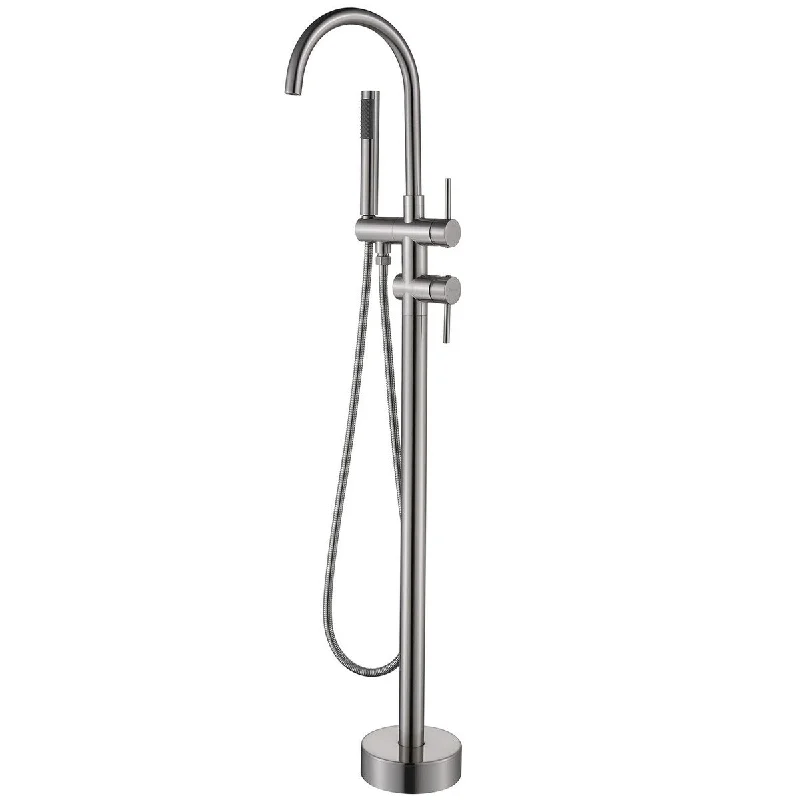 Matte Black 2-Handle 1-Spray Round High Pressure Dual Shower Faucet - 7'6" x 9'6"