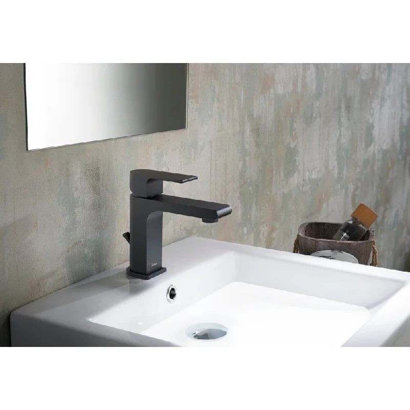 Stufurhome Monty 1.2 GPM Single Hole Matte Black Faucet