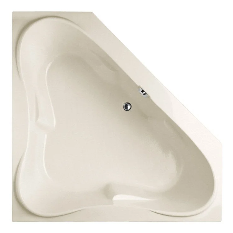 Soaking Tub Designer Collection Erica 60 x 60 Inch Tub Only Center Bone Acrylic