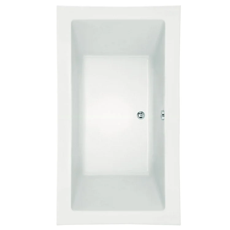 Air Tub Designer Collection Kayla Drop-In White Rectangle 8 Jet Acrylic 74 x 42 x 22 Inch