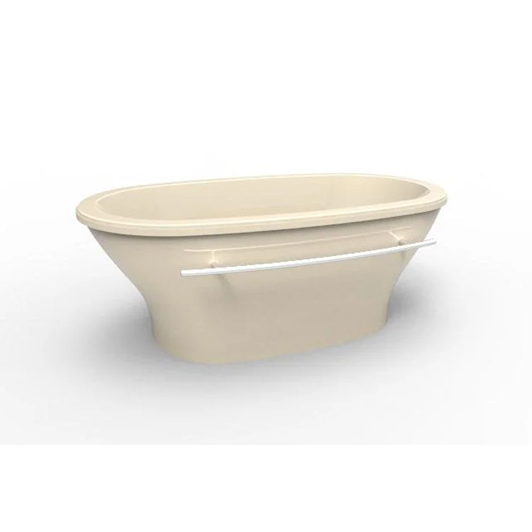 Air Tub Designer Collection Kellie Freestanding Biscuit Oval Acrylic 70 x 40 x 26 Inch