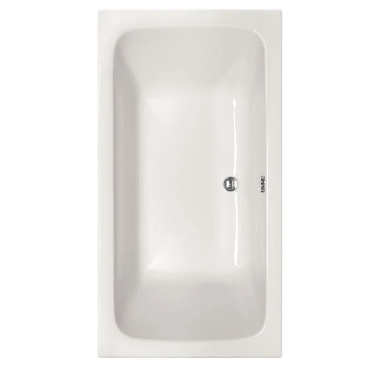 Soaking Tub Designer Collection Kira 72 x 32 Inch Tub Only Side Center White Acrylic