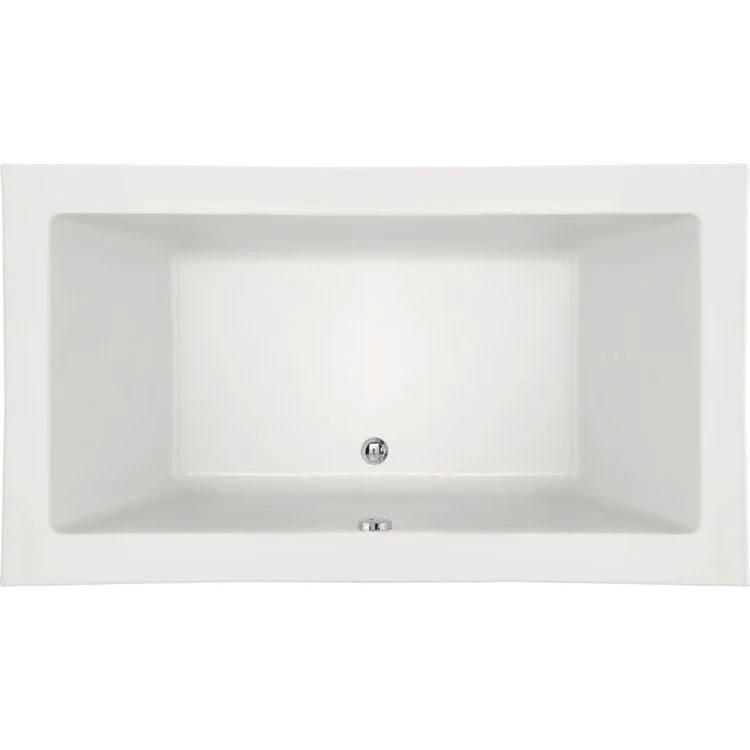 Air Tub Designer Collection Lacey Drop-In Bone Rectangle 8 Jet Acrylic 72 x 54 x 15 Inch