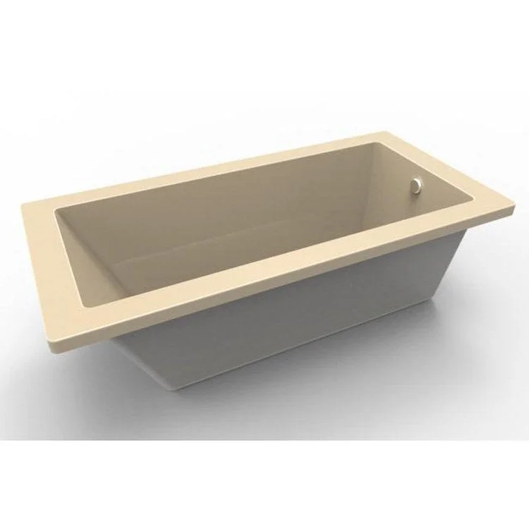 Air Tub Studio Collection Lindsey Drop-In Bone Rectangle 6 Jet Acrylic 60 x 30 x 20 Inch