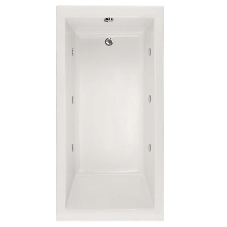 Air Tub Studio Collection Lindsey Drop-In White Rectangle 6 Jet Acrylic 66 x 36 x 20 Inch