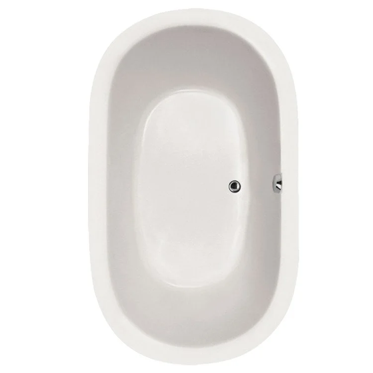 Air Tub Designer Collection Lorraine Drop-In White Oval 8 Jet Acrylic 60 x 42 x 22 Inch