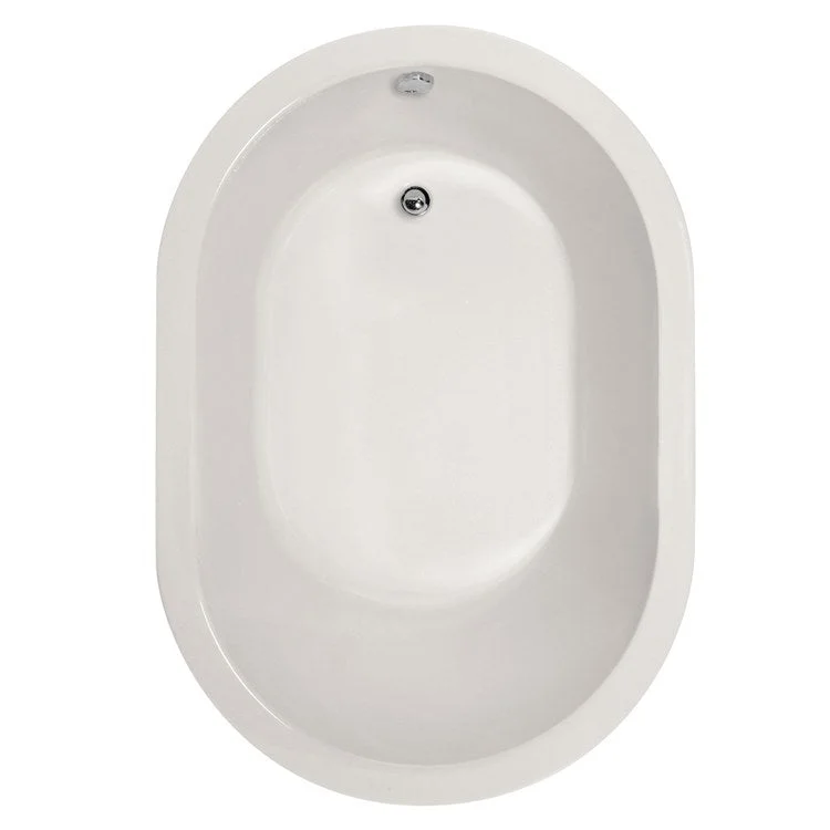 Soaking Tub Designer Collection Malia 60 x 42 Inch Drop-In Tub Only End White Acrylic