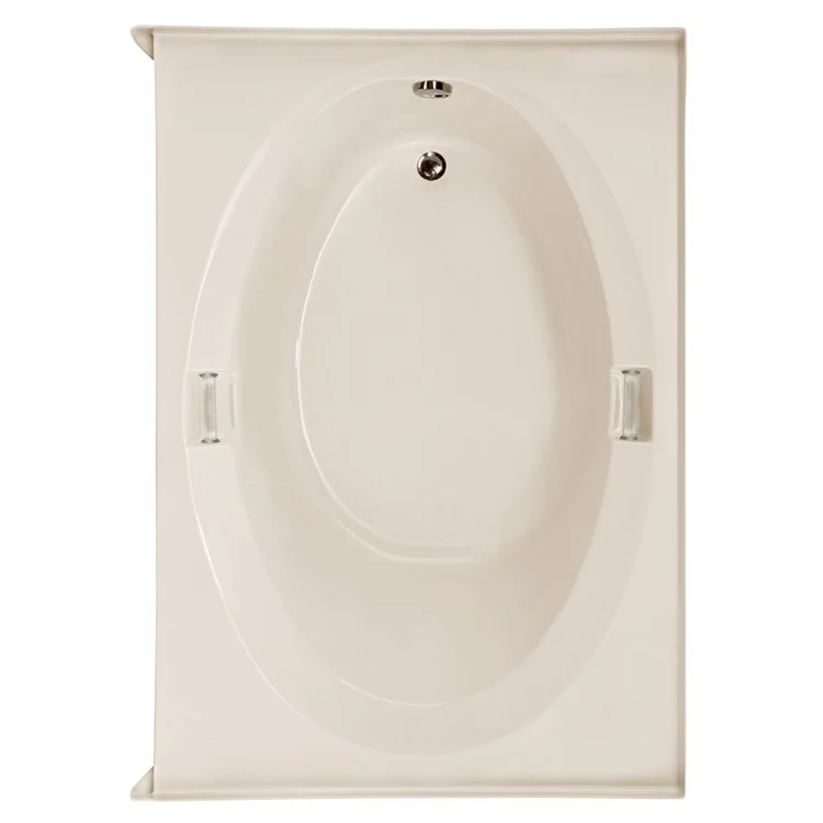 Air Tub Studio Collection Marie Alcove Left Drain Biscuit Rectangle 6 Jet Acrylic 60 x 42 x 20 Inch