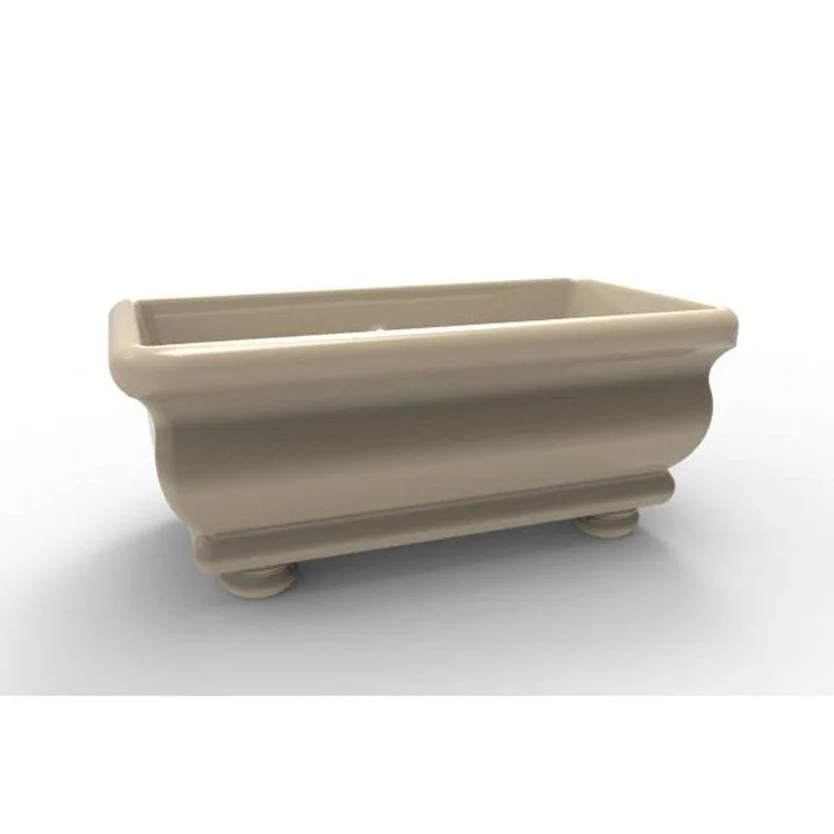 Air Tub Designer Collection Donatello Freestanding Bone Rectangle Acrylic 66 x 36 x 27 Inch