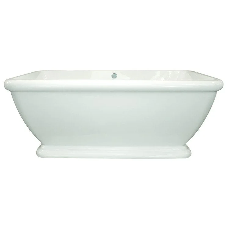 Air Tub Designer Collection Rockwell Freestanding White Rectangle Acrylic 66 x 36 x 24 Inch