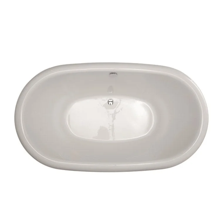 Air Tub Designer Collection Marissa Drop-In Bone Oval 8 Jet Acrylic 70 x 40 x 25 Inch