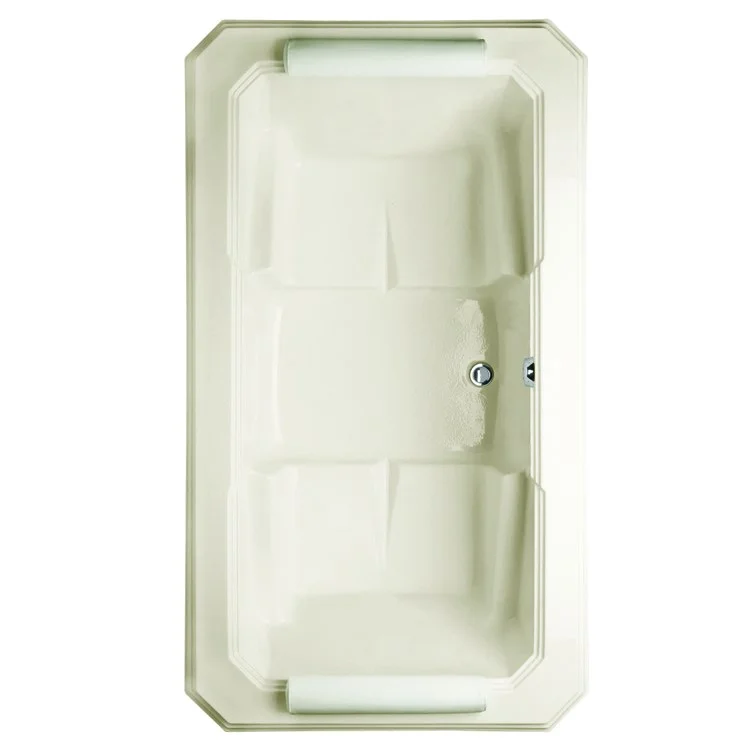 Air Tub Designer Collection Mystique Drop-In Bone Rectangle 10 Jet Acrylic 77-1/2 x 43-3/4 x 22-1/4 Inch