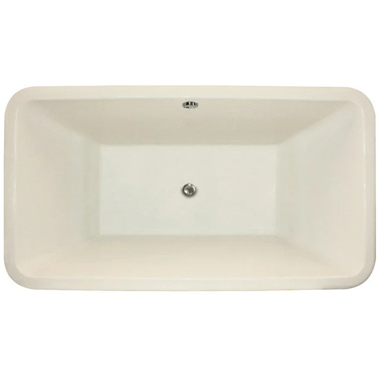 Air Tub Designer Collection Natasha Drop-In Biscuit Rectangle 6 Jet Acrylic 66 x 36 x 23 Inch