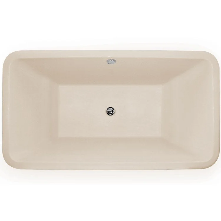 Air Tub Designer Collection Natasha Drop-In Bone Rectangle 6 Jet Acrylic 66 x 36 x 23 Inch