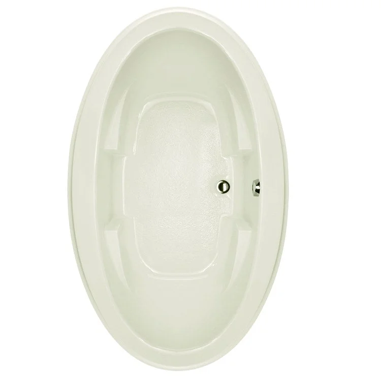 Air Tub Designer Collection Nina Freestanding Biscuit Oval 8 Jet Acrylic 72 x 44 x 22 Inch