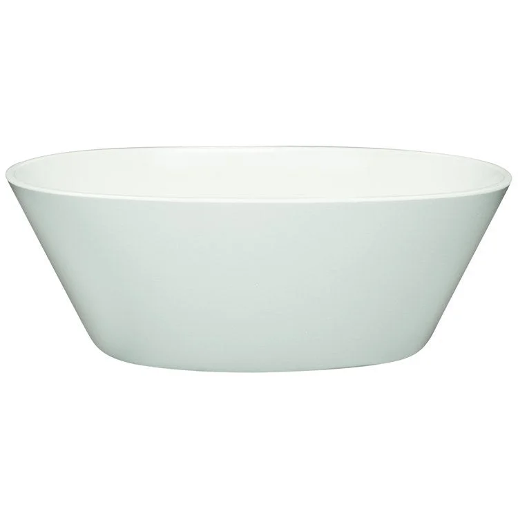 Soaking Tub Ston Collection Opal 63 x 33 Inch Freestanding Tub Only Center Biscuit Hydroluxe SS