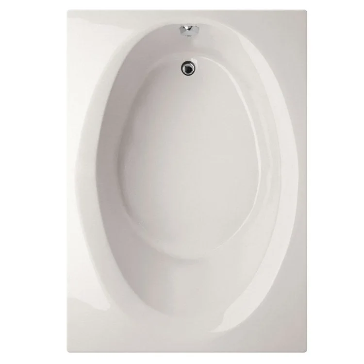 Air Tub Designer Collection Ovation Drop-In White Oval 6 Jet Acrylic 60 x 42 x 20-1/4 Inch