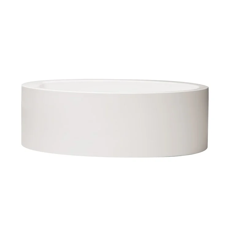 Air Tub Studio Collection Aubry Freestanding White Oval Acrylic 60 x 32 x 18-1/4 Inch