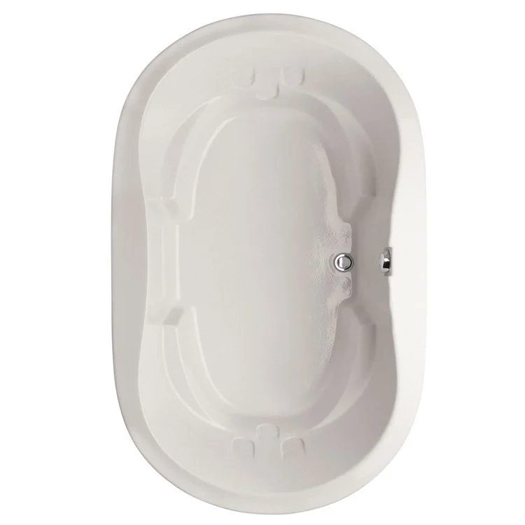 Air Tub Designer Collection Savannah Drop-In White Oval 10 Jet Acrylic 65-3/4 x 43-1/2 x 22 Inch