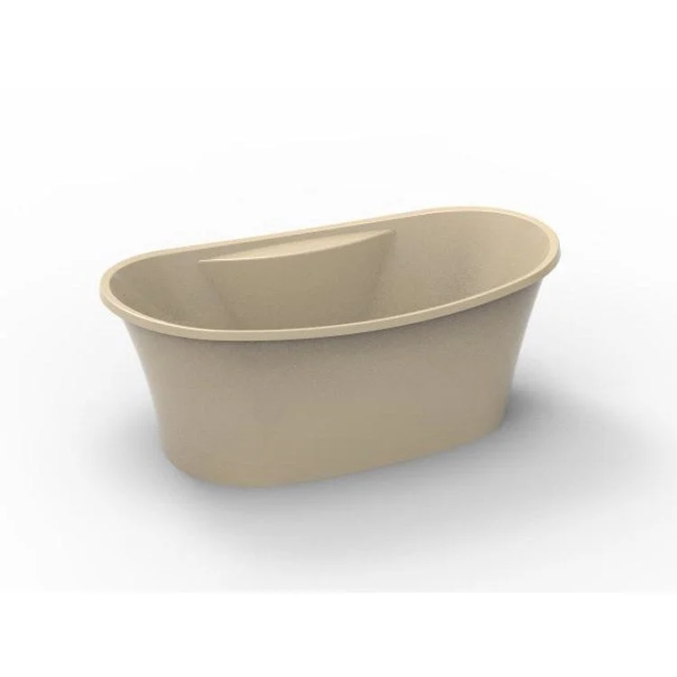 Air Tub Studio Collection Breanne Freestanding Bone Oval Acrylic 66 x 36 x 25-3/4 Inch