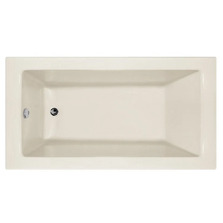 Air Tub Studio Collection Shannon Alcove Left Drain Biscuit Rectangle 6 Jet Acrylic 60 x 30 x 20 Inch