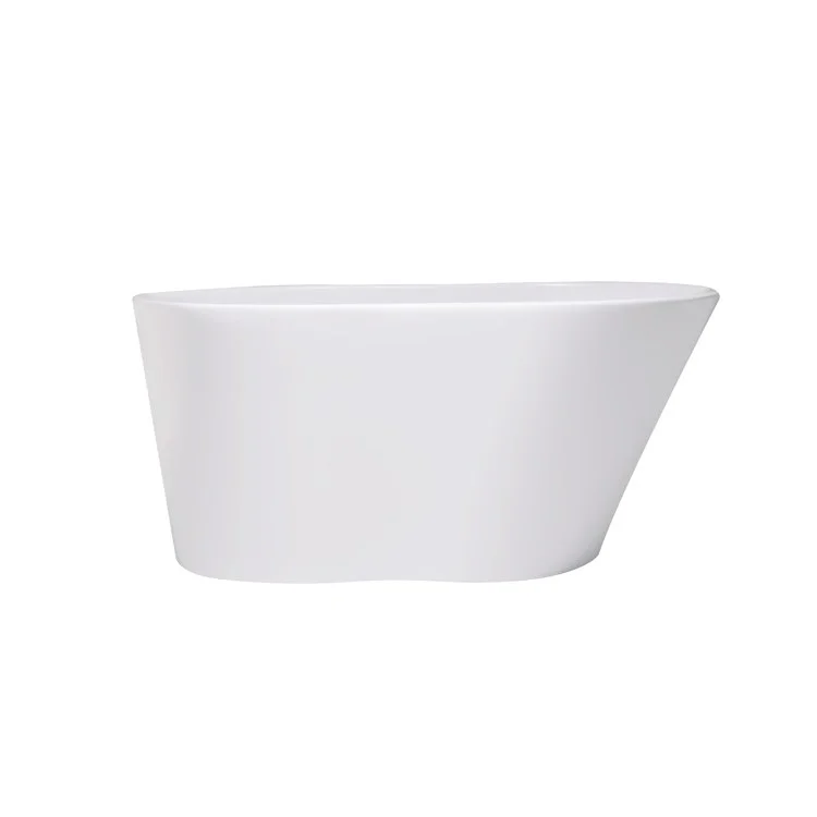 Air Tub Metro Collection Soho Freestanding White Oval Hydroluxe SS 48 x 30 x 22 Inch