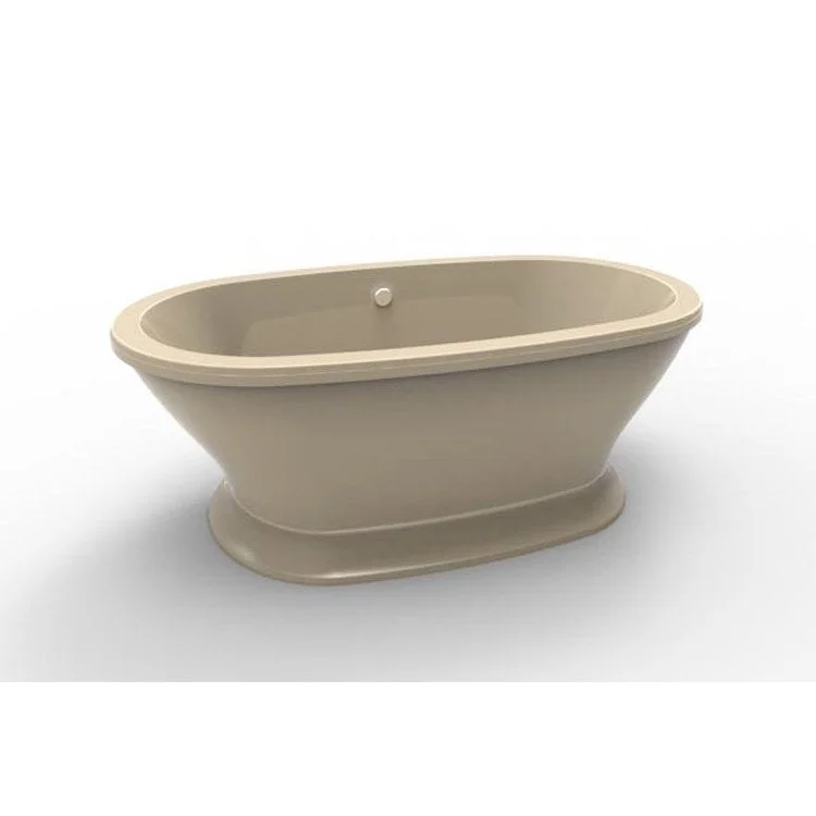 Air Tub Designer Collection Sophia Freestanding Bone Oval Acrylic 70 x 40 x 24 Inch