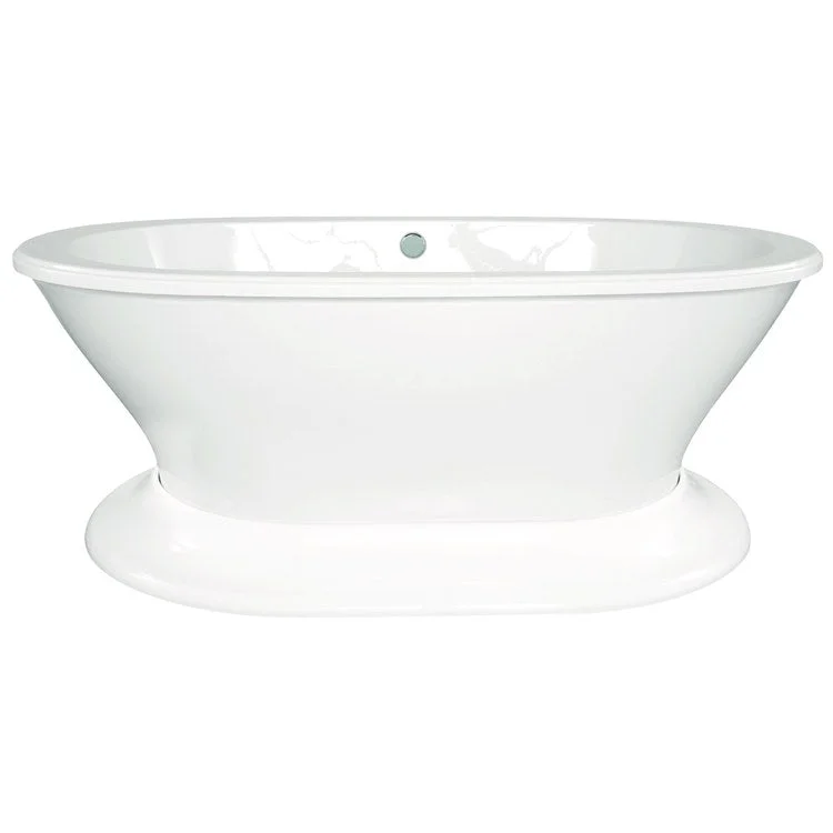 Air Tub Designer Collection Sophia Freestanding White Oval Acrylic 70 x 40 x 24 Inch