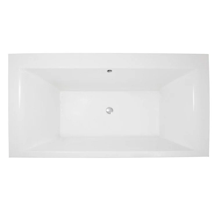 Air Tub Designer Collection Stella Drop-In Biscuit Rectangle 8 Jet Acrylic 70 x 36 x 19 Inch