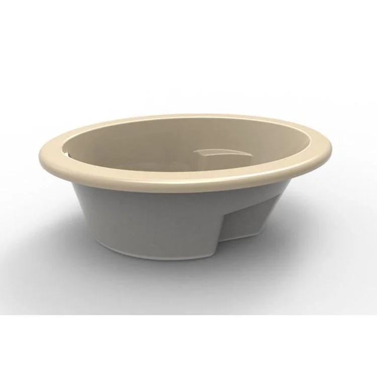 Air Tub Studio Collection Studio Oval Drop-In Bone Oval 6 Jet Acrylic 60 x 41-1/2 x 20 Inch