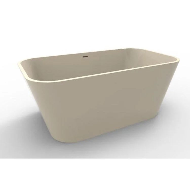 Air Tub Metro Collection Summerlin Freestanding Biscuit Rectangle Hydroluxe SS 57 x 31 x 21-1/2 Inch