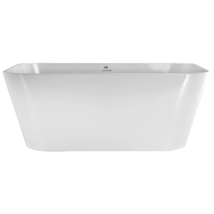 Air Tub Metro Collection Summerlin Freestanding White Rectangle Hydroluxe SS 57 x 31 x 21-1/2 Inch