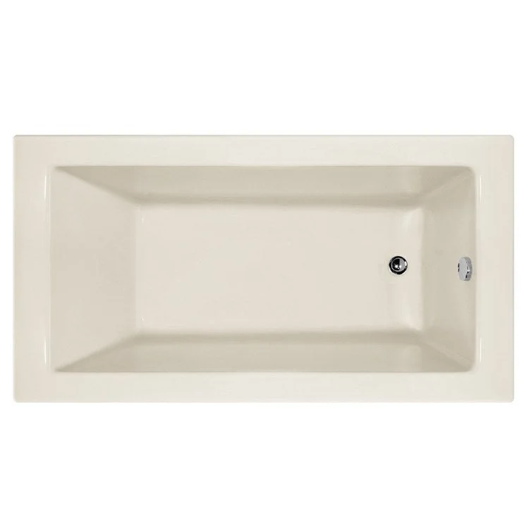 Air Tub Designer Collection Sydney Alcove Right Drain Biscuit Rectangle 6 Jet Acrylic 60 x 30 x 20 Inch