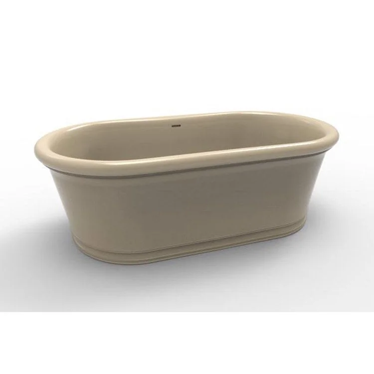 Air Tub Metro Collection Tribeca Freestanding Almond Oval Hydroluxe SS 67-1/2 x 35-1/2 x 22 Inch