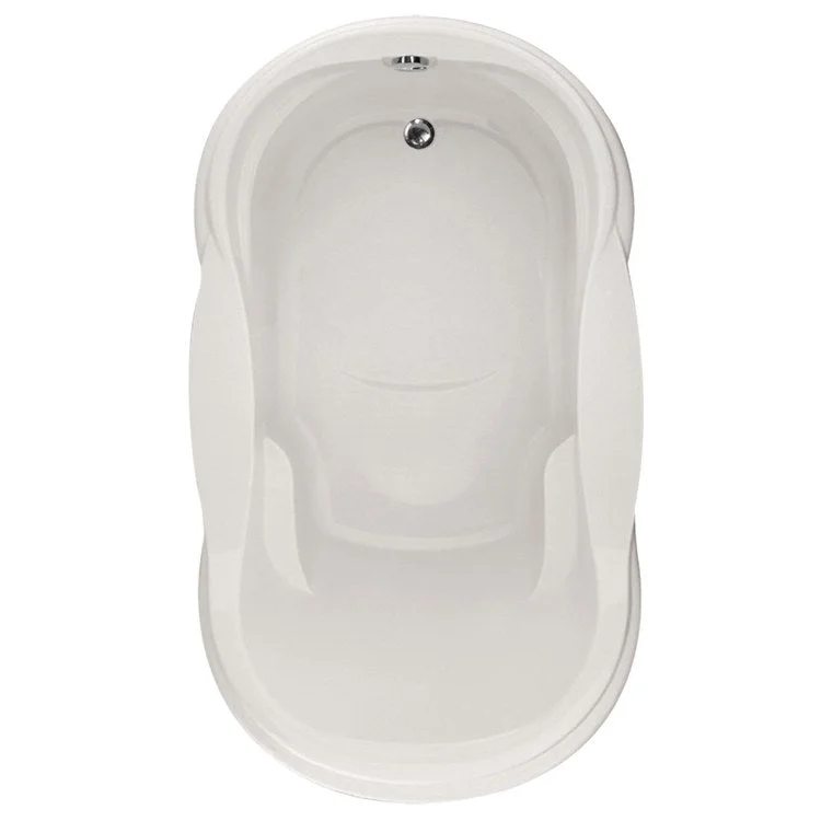 Air Tub Designer Collection Vanessa Drop-In White Oval 6 Jet Acrylic 72-1/2 x 42 x 23 Inch