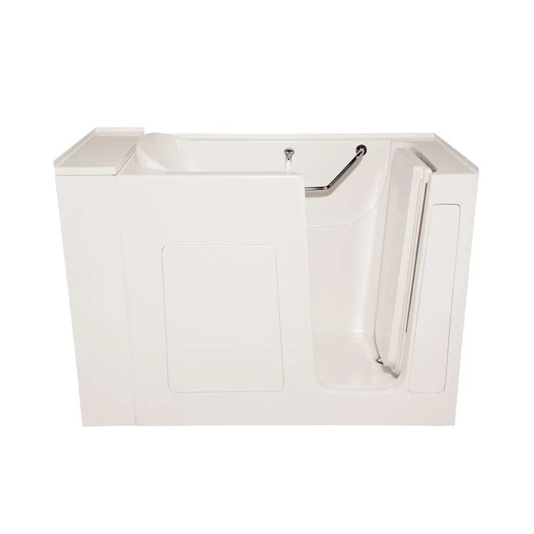 Air Tub Designer Collection Walk-In Freestanding Left Drain White Rectangle 8 Jet Acrylic 52 x 29-3/4 x 40 Inch