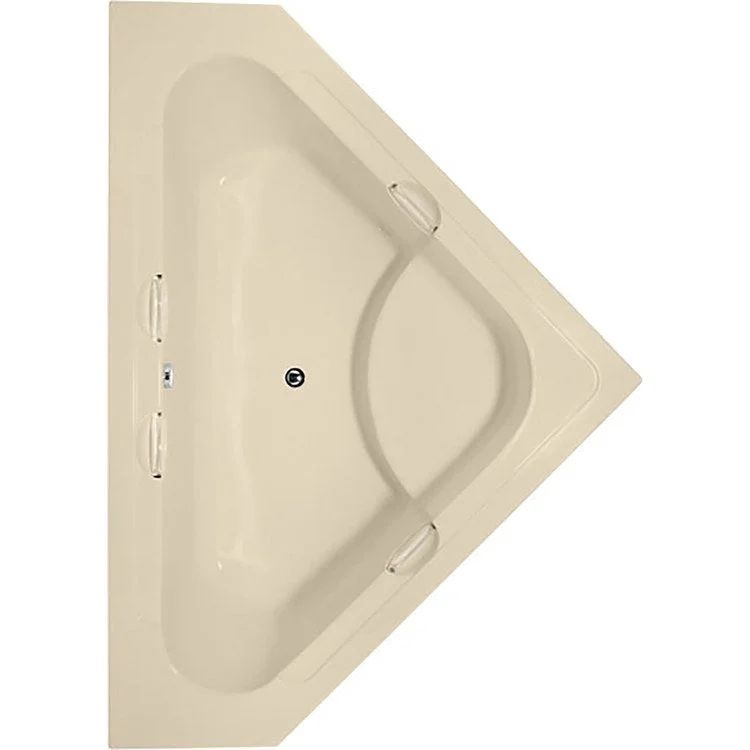 Air Tub Designer Collection Whitney Drop-In Bone Corner 8 Jet Acrylic 62 x 62 x 22-3/4 Inch