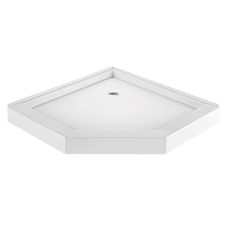 Shower Base Neo Angle Traditional White 42 x 42 Inch Acrylic