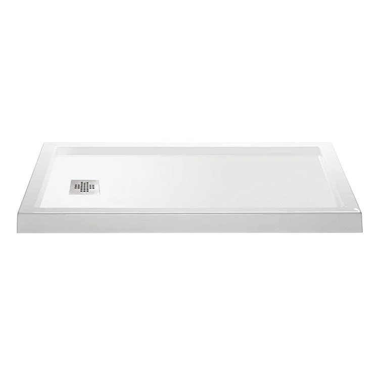 Shower Base Multiple Threshold White 60 x 36 Inch Acrylic