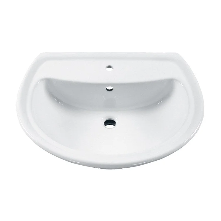 Cadet Pedestal Sink Top for Centerset Faucet