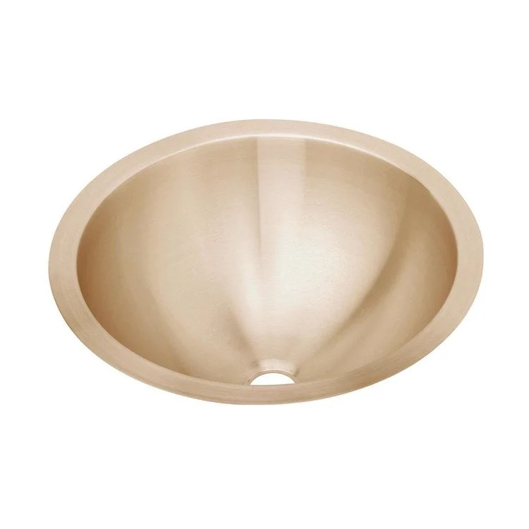 Lavatory Sink CuVerro 18.5 x 18.5 Inch Round Lustrous Satin