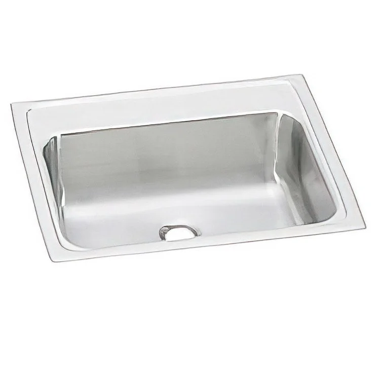 Lavatory Sink Celebrity 19 x 17 Inch Rectangle ADA Brushed Satin LKF294 Overflow Assembly LKF294 Overflow Assembly