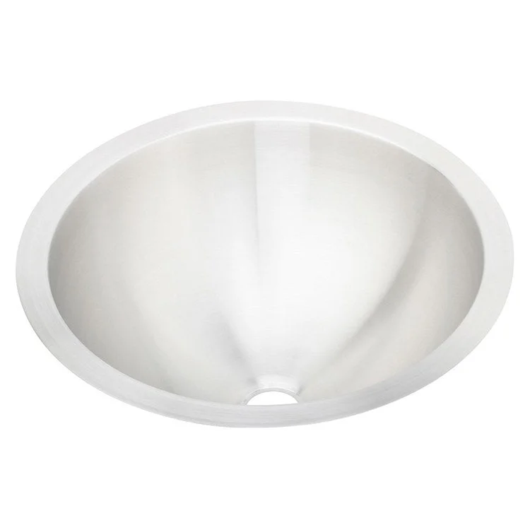 Lavatory Sink Asana Single Bowl Drop-In 14.5 x 14.5 Inch Round ADA ICC ASME Lustrous Satin 1 Hole