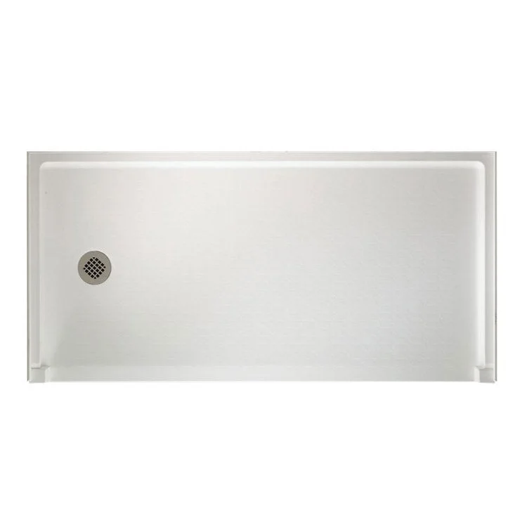 Shower Base Swanstone Rectangular Bisque 30 x 60 Inch Swanstone ADA Right