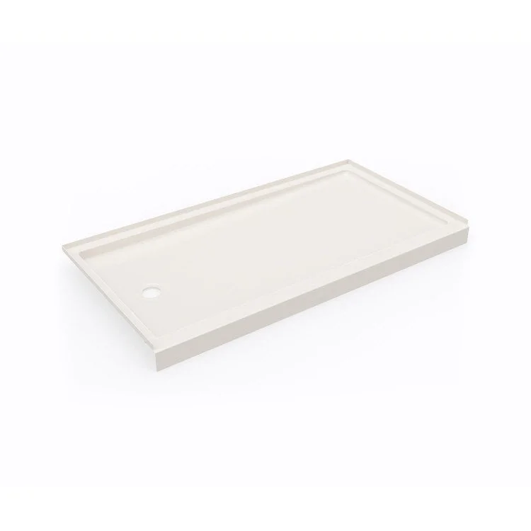 Shower Base Swanstone Alcove Retrofit Rectangular Bisque 32 x 60 Inch Swanstone Left Drain