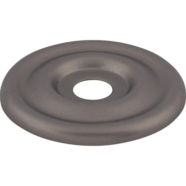 Backplate Devon Ash Gray Brixton Circle 1-3/8 Inch Zinc Alloy for Decorative Hardware