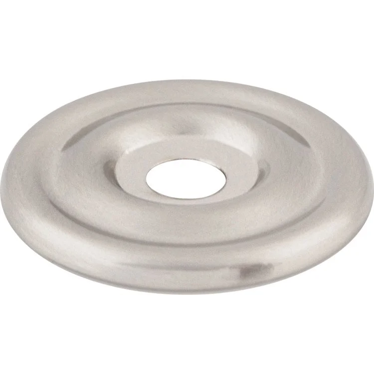 Backplate Devon Brushed Satin Nickel Brixton Circle 1-3/8 Inch Zinc Alloy for Decorative Hardware