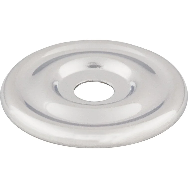 Backplate Devon Polished Chrome Brixton Circle 1-3/8 Inch Zinc Alloy for Decorative Hardware