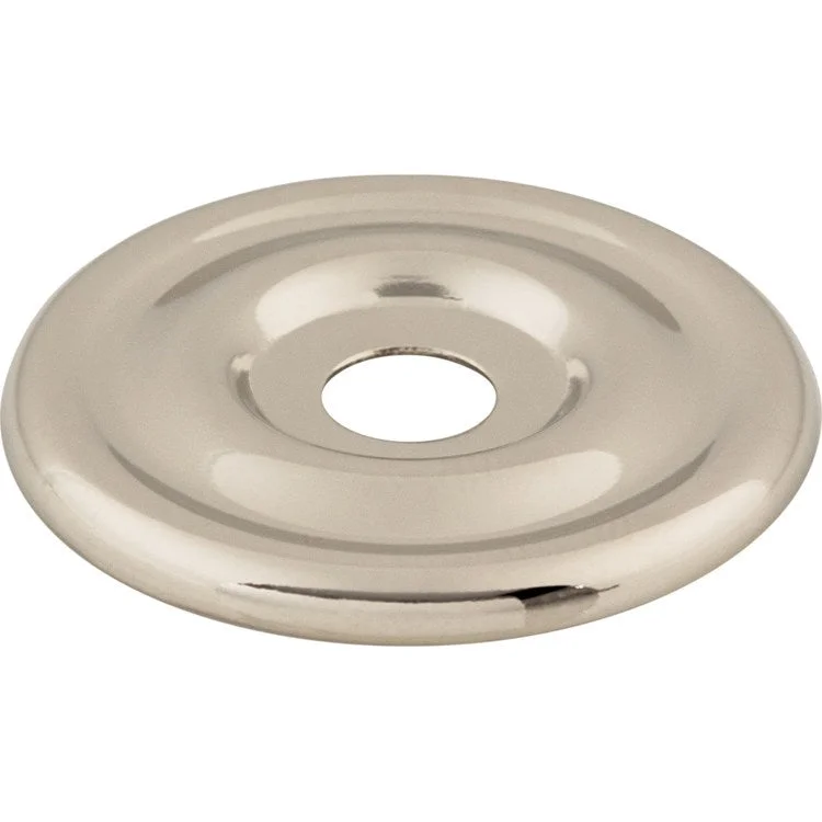 Backplate Devon Polished Nickel Brixton Circle 1-3/8 Inch Zinc Alloy for Decorative Hardware