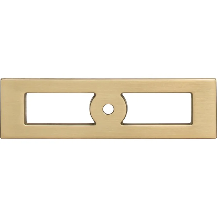 Knob Backplate Lynwood Hollin Rectangle Honey Bronze 3-3/4 Inch Zinc Alloy